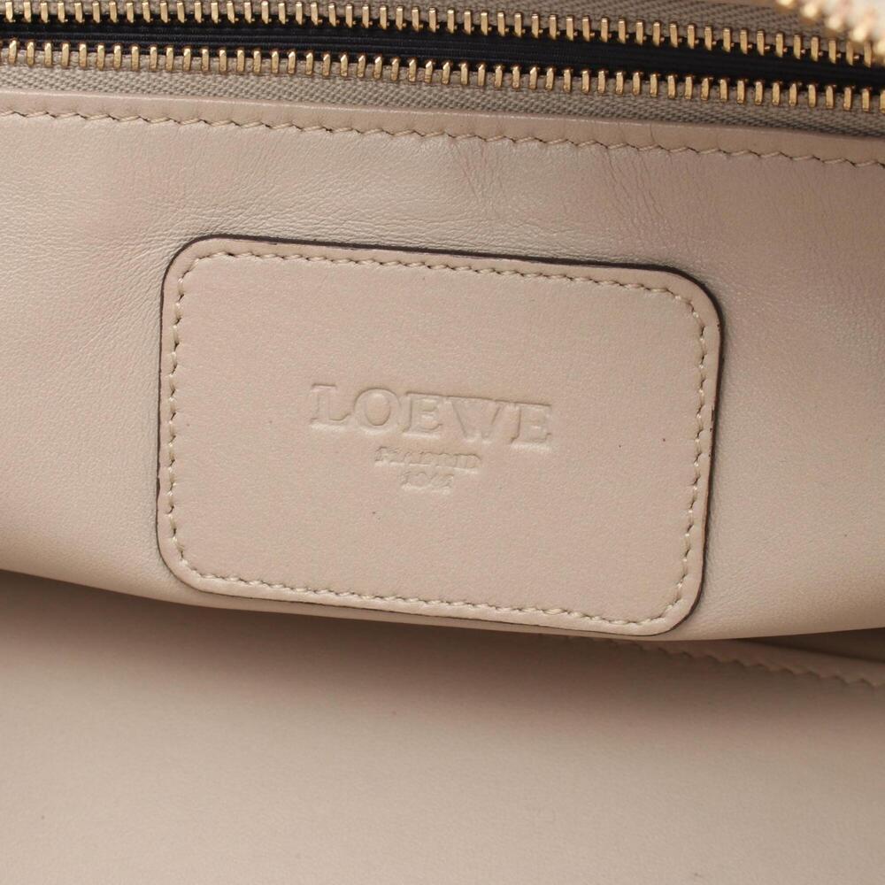 Loewe Amazona 28 Handbag, Leather, Women's, Ivory, Purple, Bordeaux - Picture 4 of 8